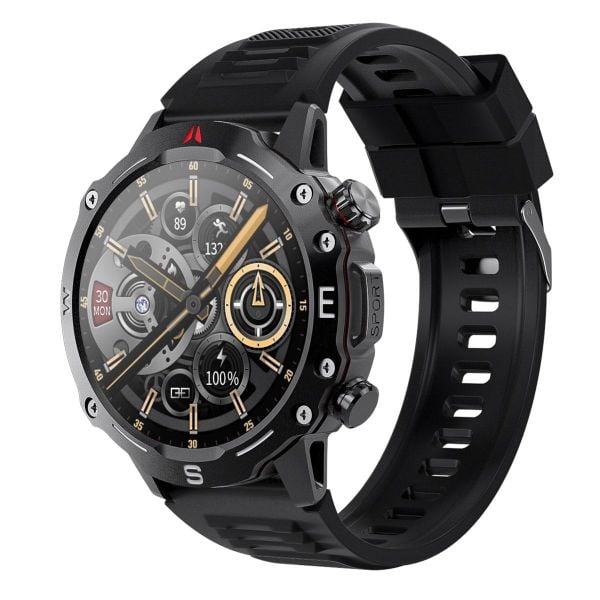 You Watch R15-AR150 You Smart Black Metal & Black Silicon Unisex Kol Saati