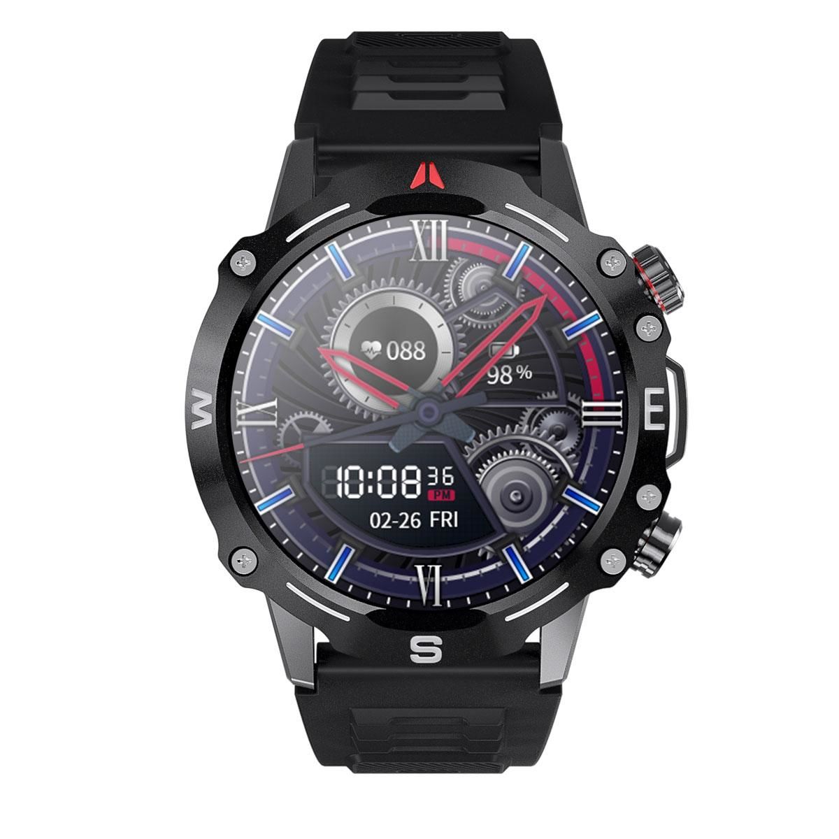 You Watch R15-AR150 You Smart Black Metal & Black Silicon Unisex Kol Saati
