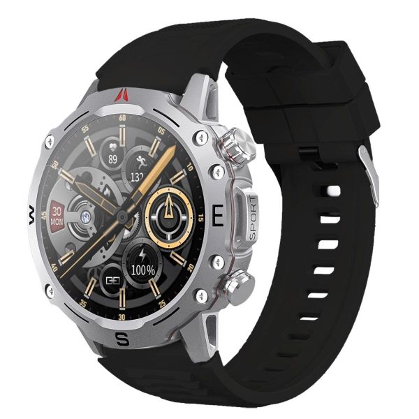 You Watch R15-AR156 You Smart Silver Metal & Black Silicon Unisex Kol Saati