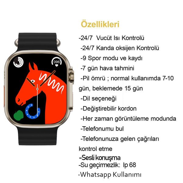 Ferrucci FC SMART WS8 PRO.12 Akıllı Kol Saati