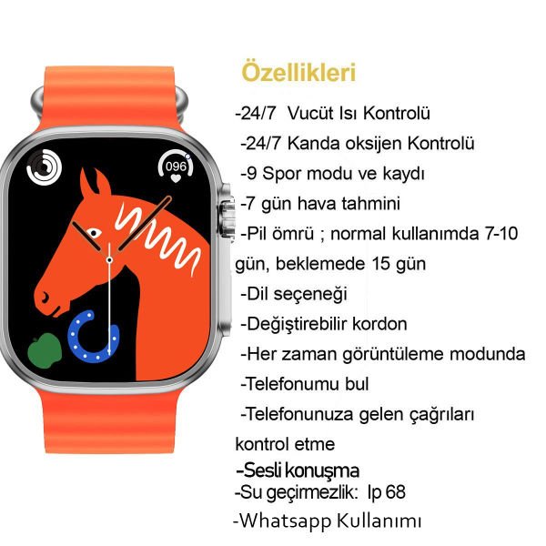 Ferrucci FC SMART WS8 PRO.05 Akıllı Kol Saati