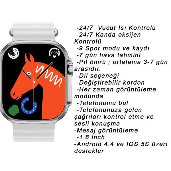 Ferrucci FC SMART WS8 PRO.04 Akıllı Kol Saati