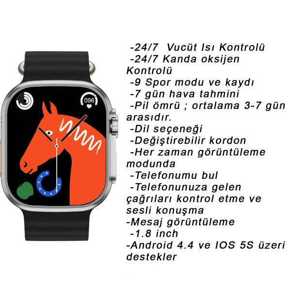 Ferrucci FC SMART WS8 PRO.01 Akıllı Kol Saati