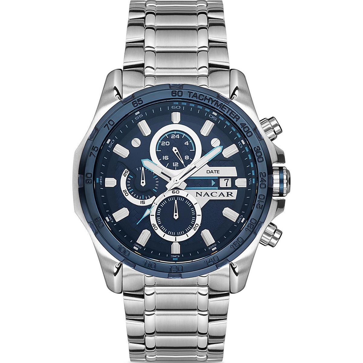 Nacar NC29-293148-ALLM  Erkek Kol Saati Safir Cam