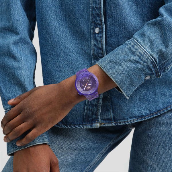 Swatch SB05V103 Purple Joy Unisex Kol Saati