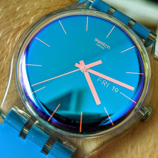 Swatch SUOK711 PolaBlue Plastik Silikon Kol Saati