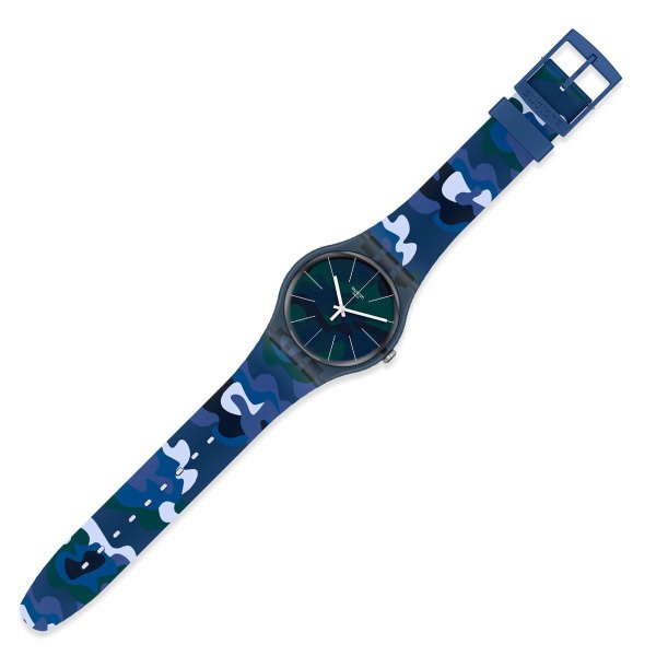 Swatch SUON140 Camouclouds Plastik Silikon Kol Saati