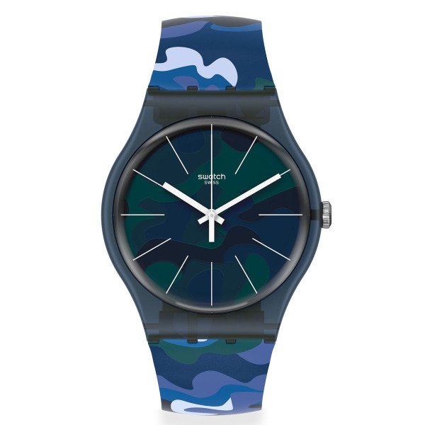 Swatch SUON140 Camouclouds Plastik Silikon Kol Saati