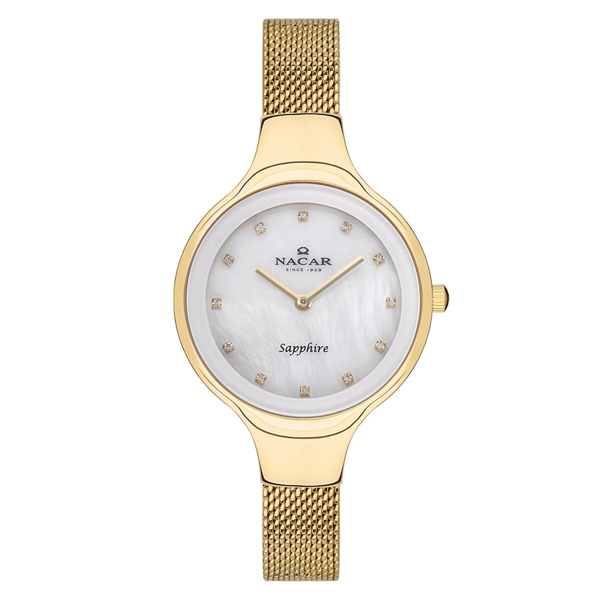 Nacar NC36-391033-DWMS Kadın Kol Saati Safir Cam