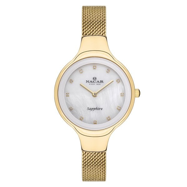 Nacar NC36-391033-DWMS Kadın Kol Saati Safir Cam