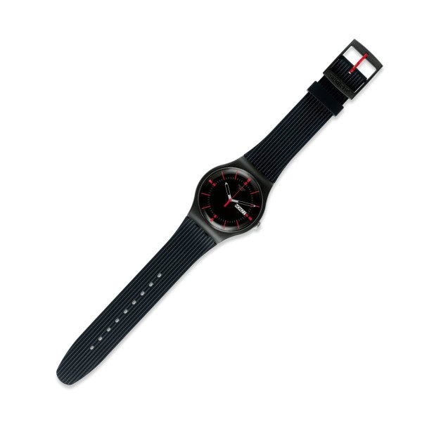 Swatch  SO29B710   ( SUOB714) Siyah Plastik Silikon Unisex Kol Saati SO29B710-S14