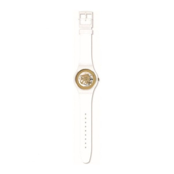 Swatch SO29W107 Golden Rings White Kol Saati
