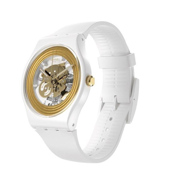 Swatch SO29W107 Golden Rings White Kol Saati