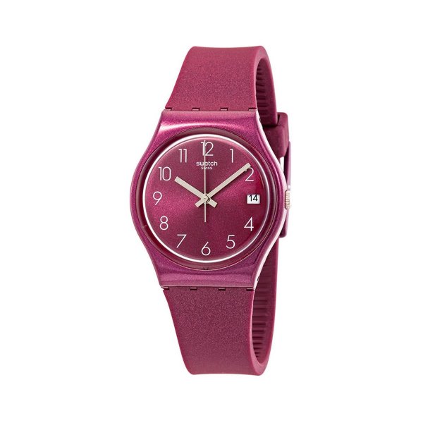 Swatch GR405 Redbaya Plastik Silikon Kadın Kol Saati