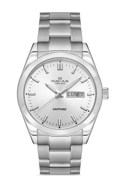 Nacar NC31-299227-AWM Erkek Kol Saati Safir Cam
