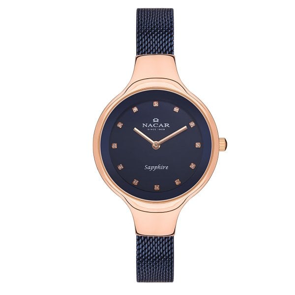 Nacar NC36-391033-RLMS Kadın Kol Saati Safir Cam