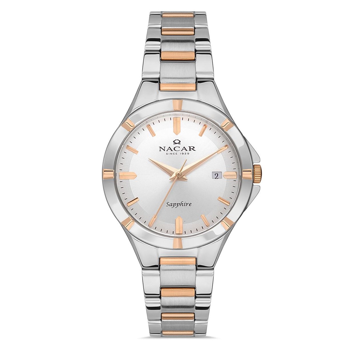 Nacar NC36-291032-ESM Erkek Kol Saati Safir Cam