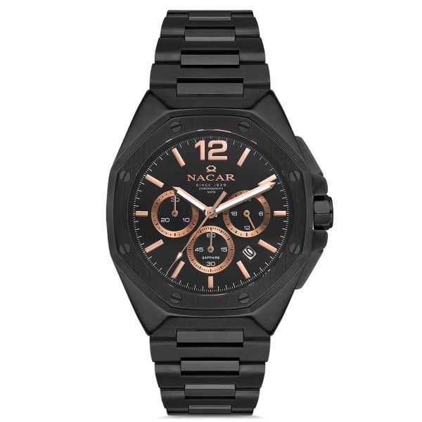 Nacar NC08-29430493-BBRM Erkek Kol Saati Safir Cam