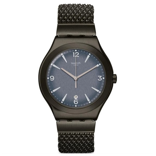 Swatch YWM403M Siyah Çelik Hasır Kol Saati