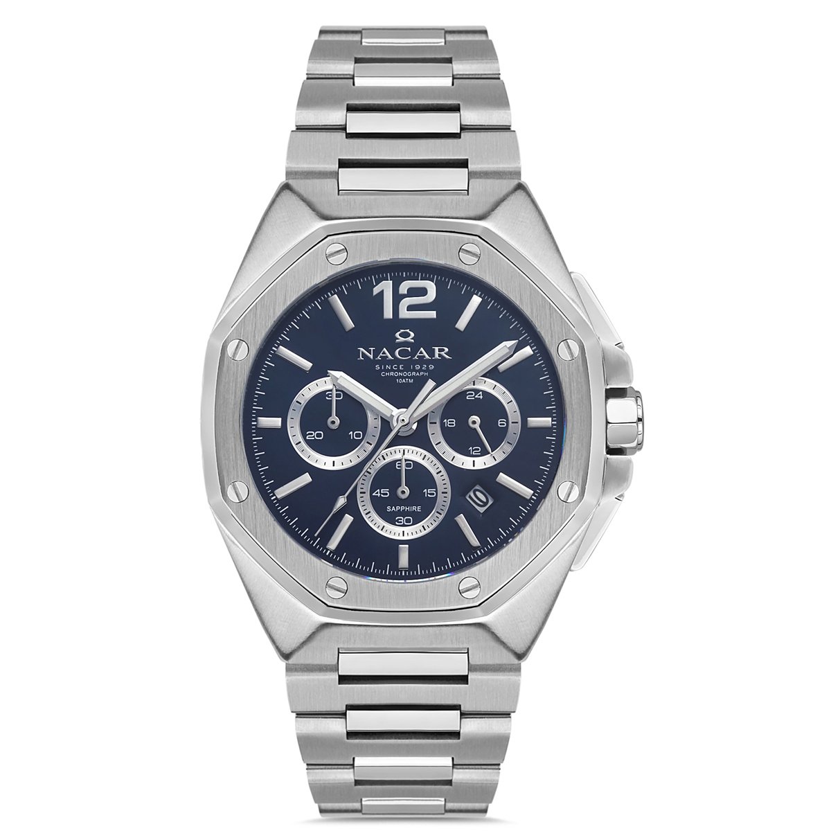 Nacar NC08-29430493-ALSM Erkek Kol Saati Safir Cam