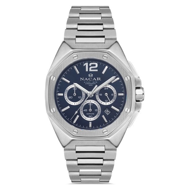 Nacar NC08-29430493-ALSM Erkek Kol Saati Safir Cam