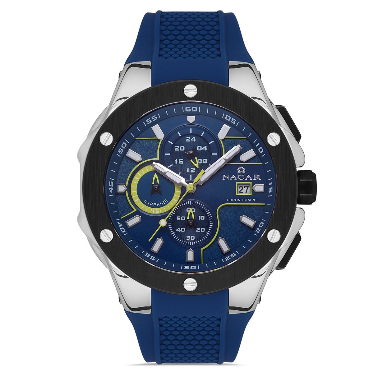 Nacar NC34-29B554-ALS3 Erkek Kol Saati Safir Cam