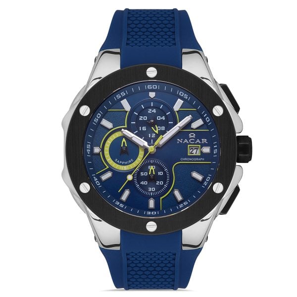 Nacar NC34-29B554-ALS3 Erkek Kol Saati Safir Cam