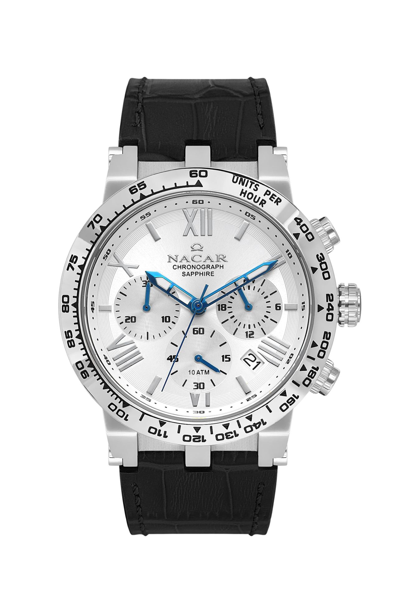 Nacar NC34-29B679-ASL1 Safir Deri Erkek Kol Saati