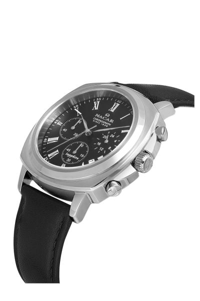 Nacar NC40-290498-ABL1 Safir Deri Erkek Kol Saati