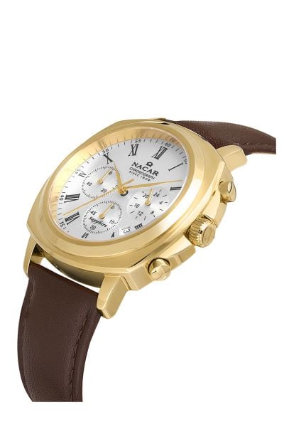 Nacar NC40-290498-DWL2 Safir Deri Erkek Kol Saati