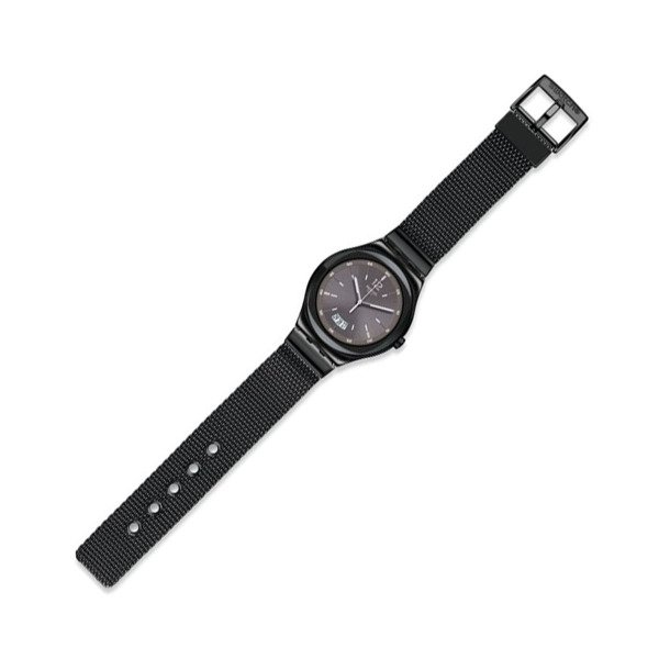 Swatch YWB405MA Siyah Hasır Çelik Kol Saati