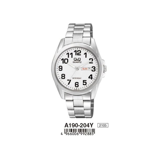 Q&Q A190-212Y Metal Erkek Kol Saati