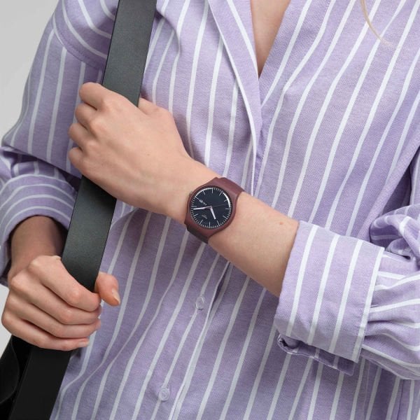 Swatch SO29R707 Burgundy Berry Unisex Kol Saati