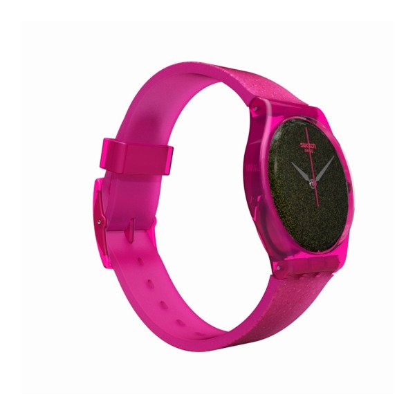 Swatch GP149 Pembe Plastik Silikon Kadın Kol Saati