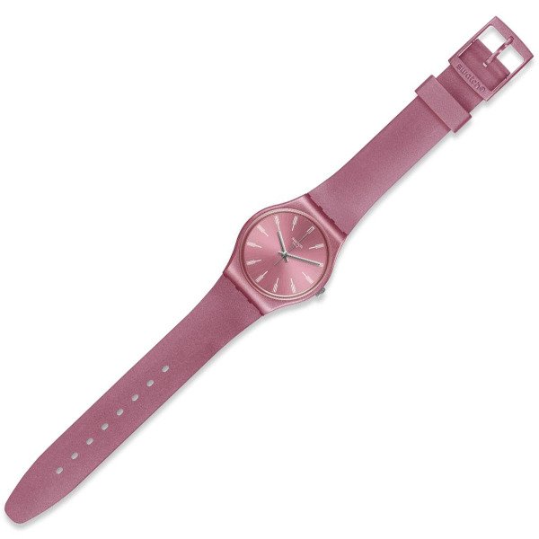 Swatch GP154 Pembe Plastik Silikon Kadın Kol Saati