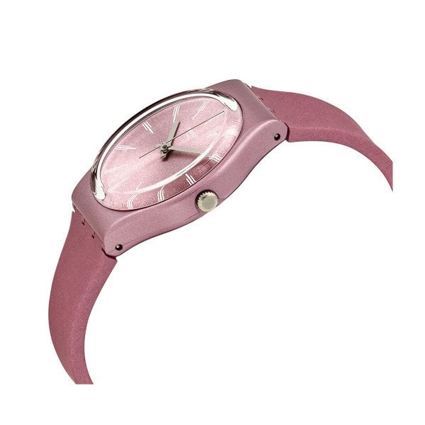 Swatch GP154 Pembe Plastik Silikon Kadın Kol Saati