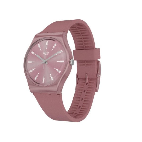 Swatch GP154 Pembe Plastik Silikon Kadın Kol Saati
