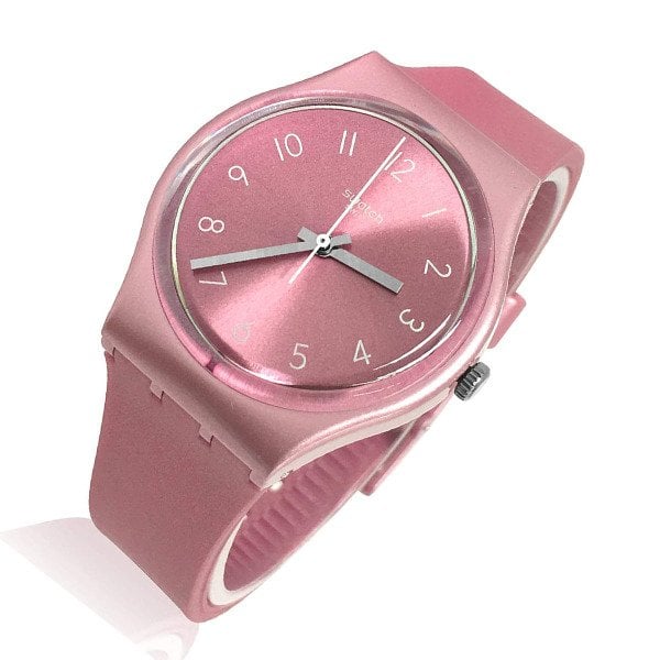 Swatch GP161 Pembe Plastik Silikon Kadın Kol Saati