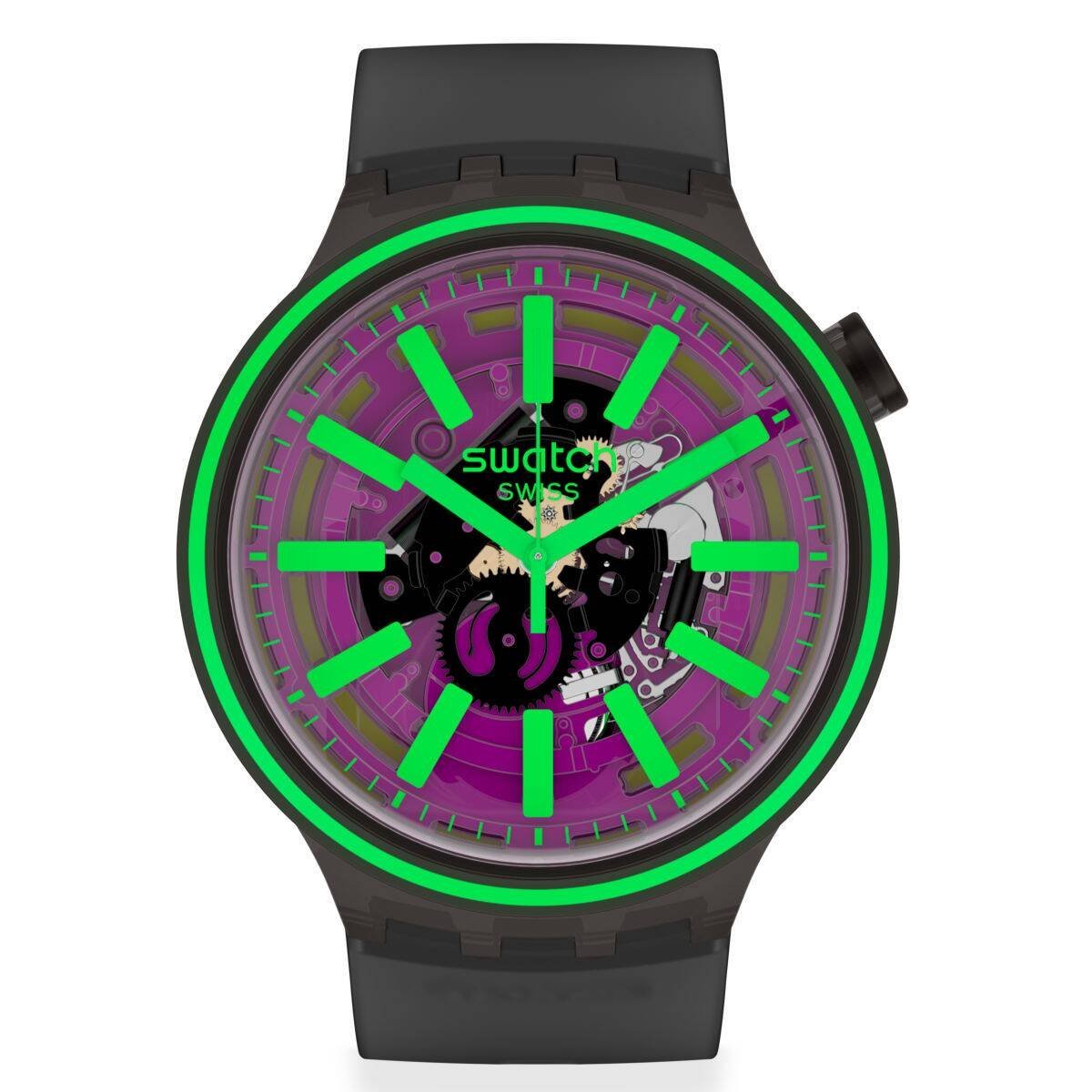 Swatch SO27B113 Big Bold Pink Taste Plastik Silikon Kol Saati