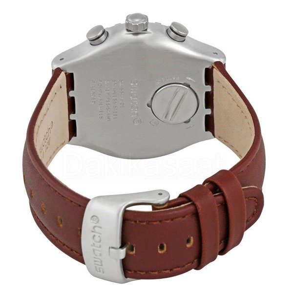 Swatch YVS437 Kahverengi Deri Kol Saati