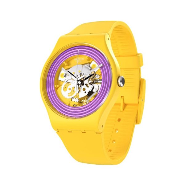 Swatch So29j100 PURPLE RINGS YELLOW