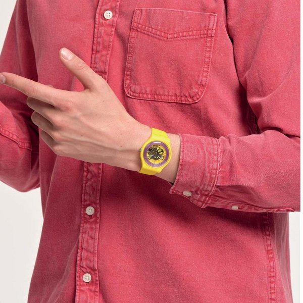 Swatch So29j100 PURPLE RINGS YELLOW