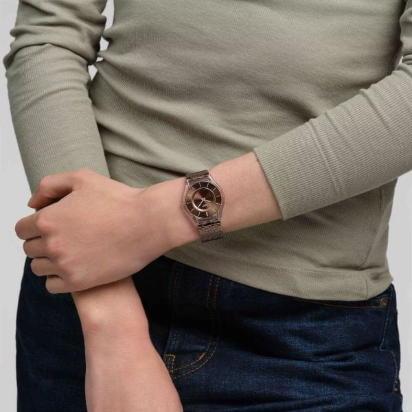 Swatch  SS08K121M Mocha In Mind Kadın Kol Saati