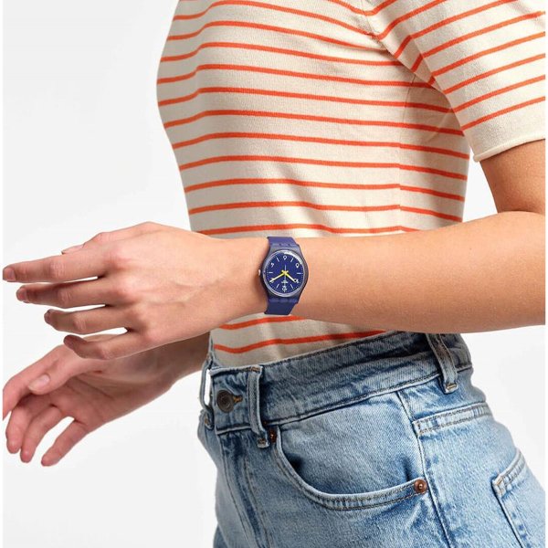 Swatch So28n108 INDIGO SWING Kol Saati
