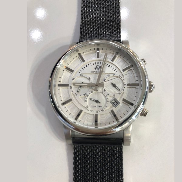 Jg. Polo Club JPC.0718 1284FK.1 Siyah Hasır Erkek Kol Saati