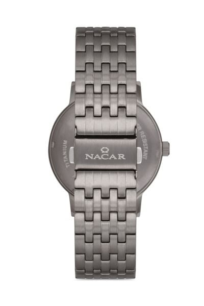 Nacar NC34-250236-TGM TİTANYUM Erkek Kol Saati Safir Cam