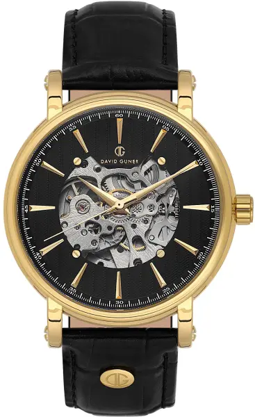 David Güner DG-8232GB-N2 Otomatik Deri Erkek Kol Saati