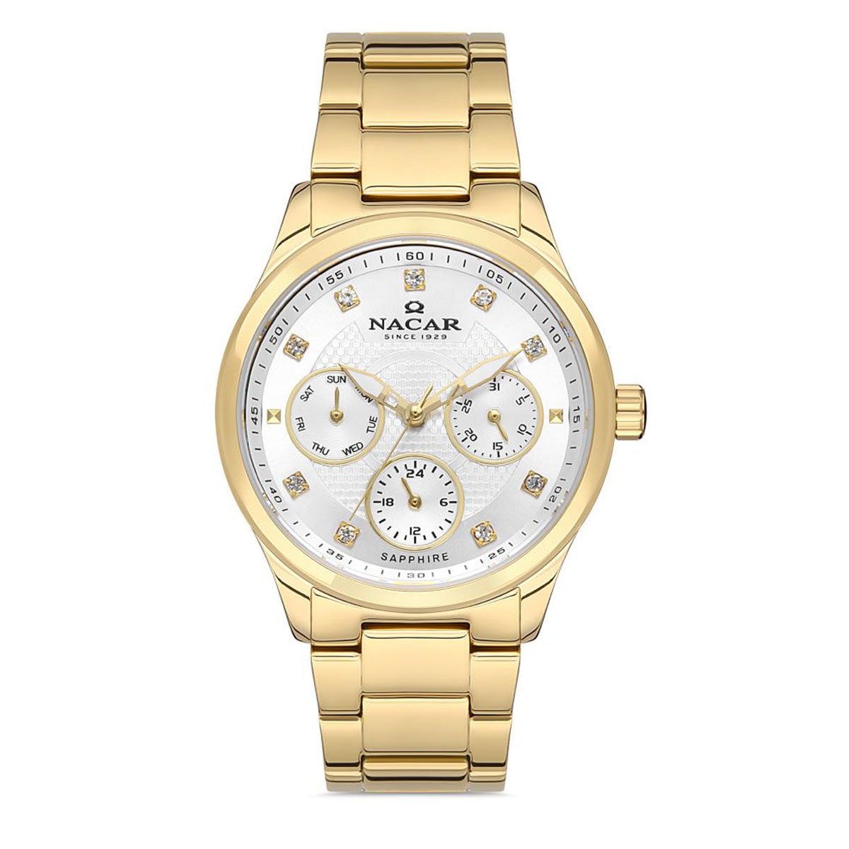 Nacar  NC38-396205-DWM Kadın Kol Saati Safir Cam