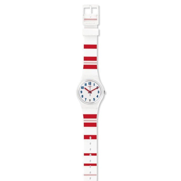 Swatch GW407 Renkli Plastik Silikon Kadın Kol Saati