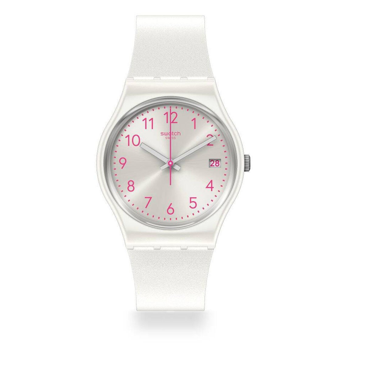 Swatch GW411 Beyaz Plastik Slikon Kadın Kol Saati